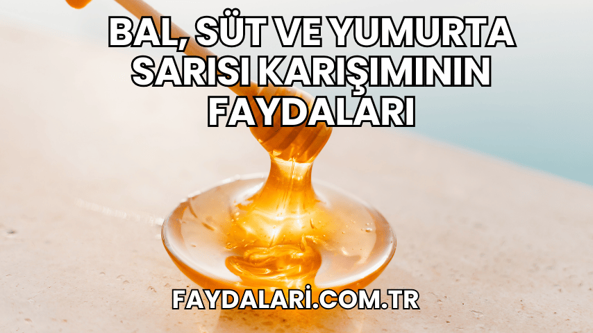 Bal, Süt ve Yumurta Sarısı Karışımının Faydaları