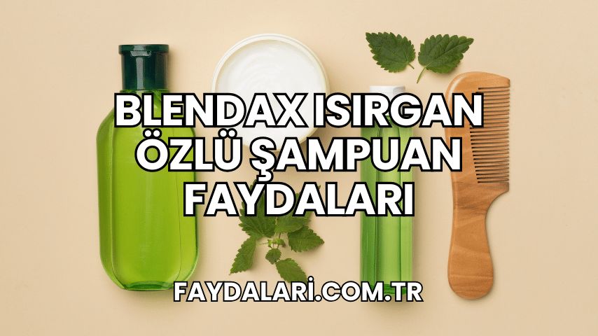 Blendax Isırgan Özlü Şampuan Faydaları