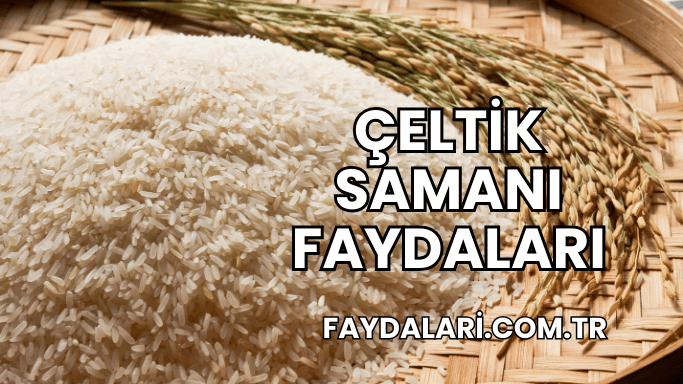 Çeltik Samanı Faydaları