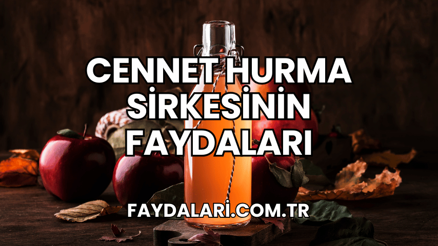 Cennet Hurma Sirkesinin Faydaları