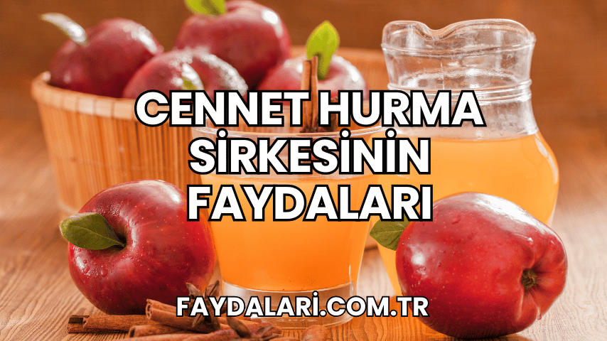 Cennet Hurma Sirkesinin Faydaları