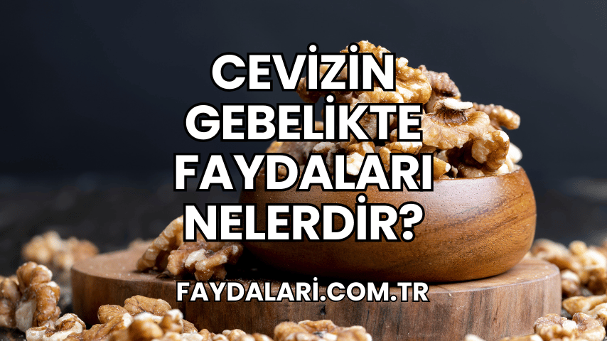 Cevizin Gebelikte Faydaları Nelerdir?