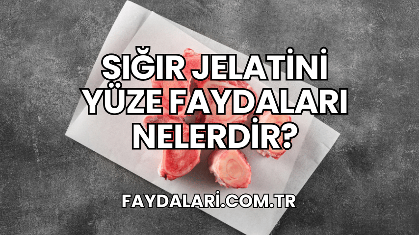 Sığır Jelatini Yüze Faydaları Nelerdir