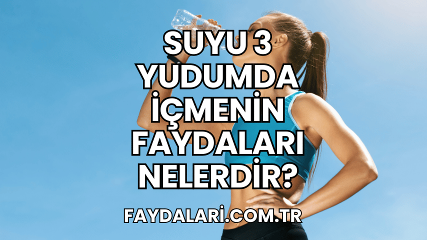 Suyu 3 Yudumda İçmenin Faydaları Nelerdir?