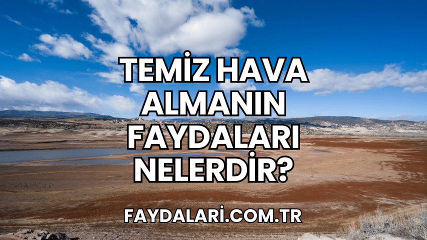 Temiz Hava Almanın Faydaları Nelerdir?