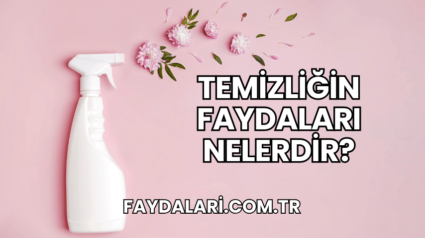 Temizliğin Faydaları Nelerdir?