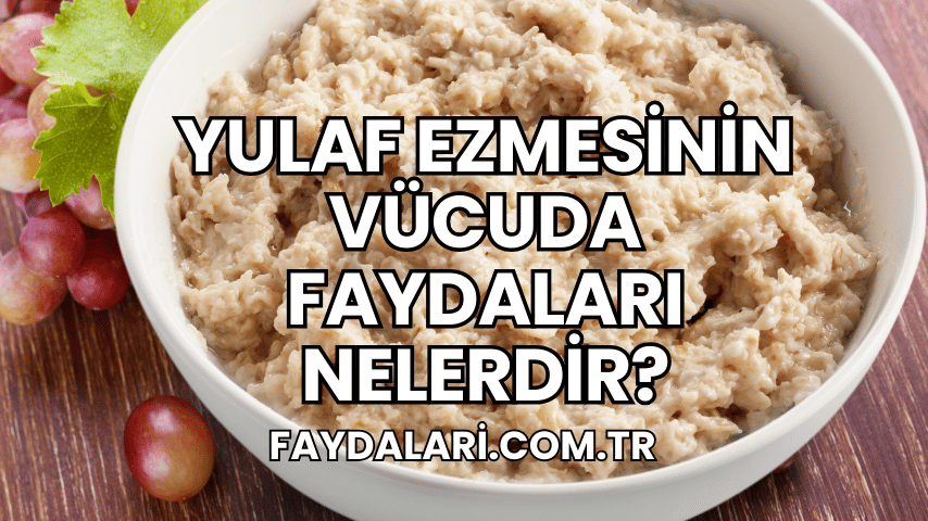 Yulaf Ezmesinin Vücuda Faydaları Nelerdir?