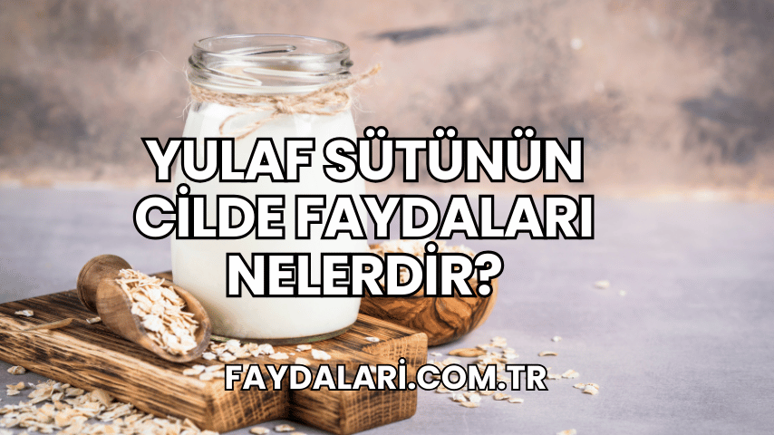 Yulaf Sütünün Cilde Faydaları Nelerdir?