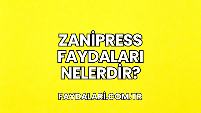 Zanipress Faydaları Nelerdir?