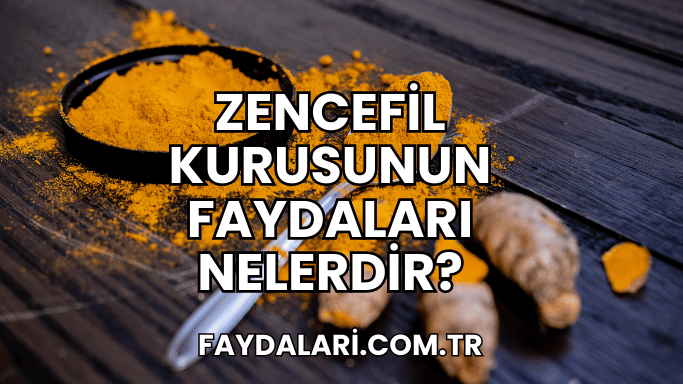 Zencefil Kurusunun Faydaları Nelerdir?