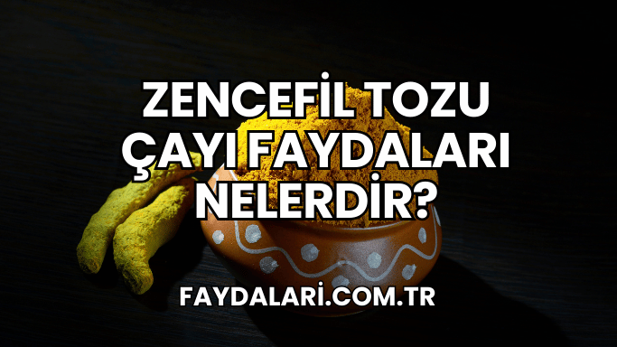 Zencefil Tozu Çayı Faydaları Nelerdir?