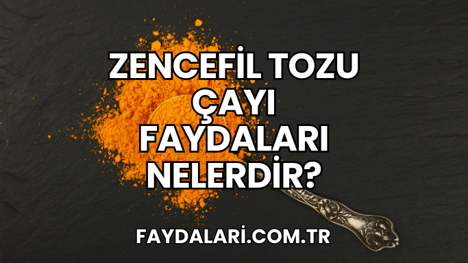 Zencefil Tozu Çayı Faydaları Nelerdir?