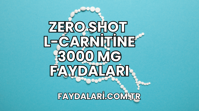 Zero Shot L-Carnitine 3000 mg Faydaları