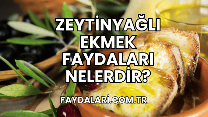 Zeytinyağlı Ekmek Faydaları Nelerdir?