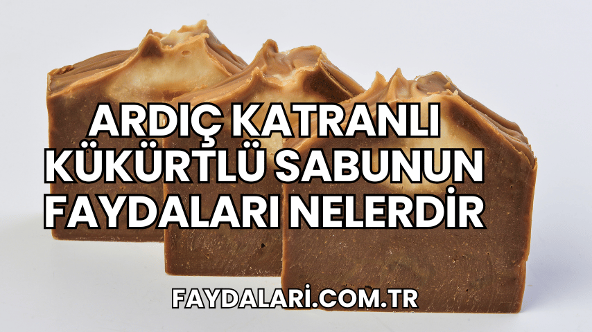 Ardıç Katranlı Kükürtlü Sabunun Faydaları Nelerdir