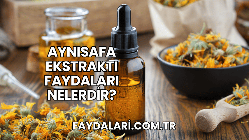 Aynısafa Ekstraktı Faydaları Nelerdir?