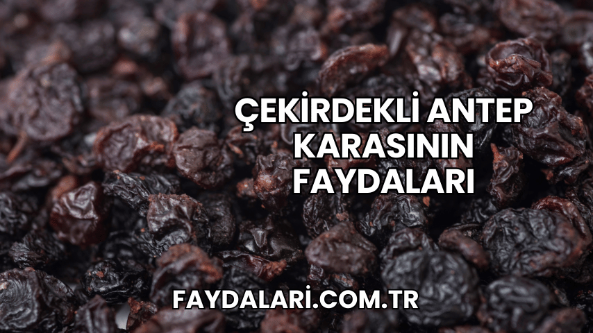 Çekirdekli Antep Karasının Faydaları