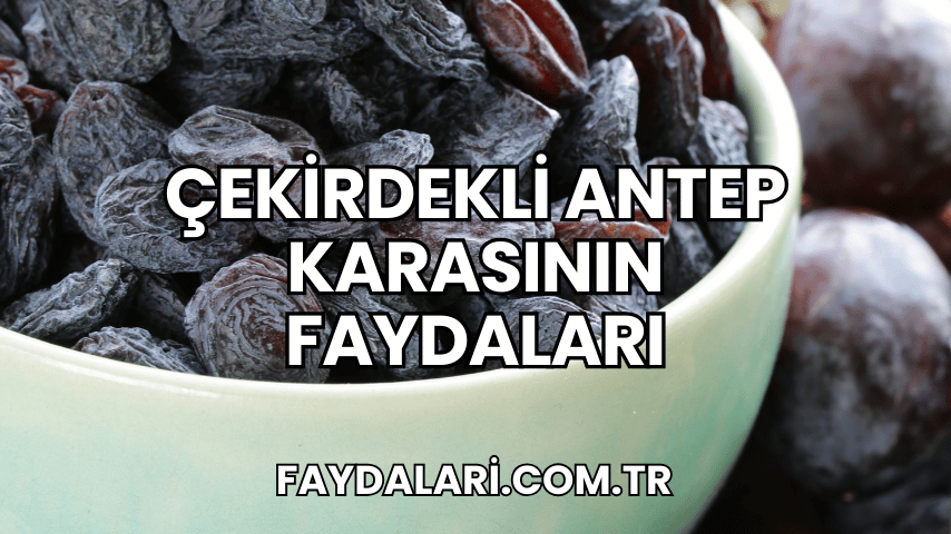 Çekirdekli Antep Karasının Faydaları