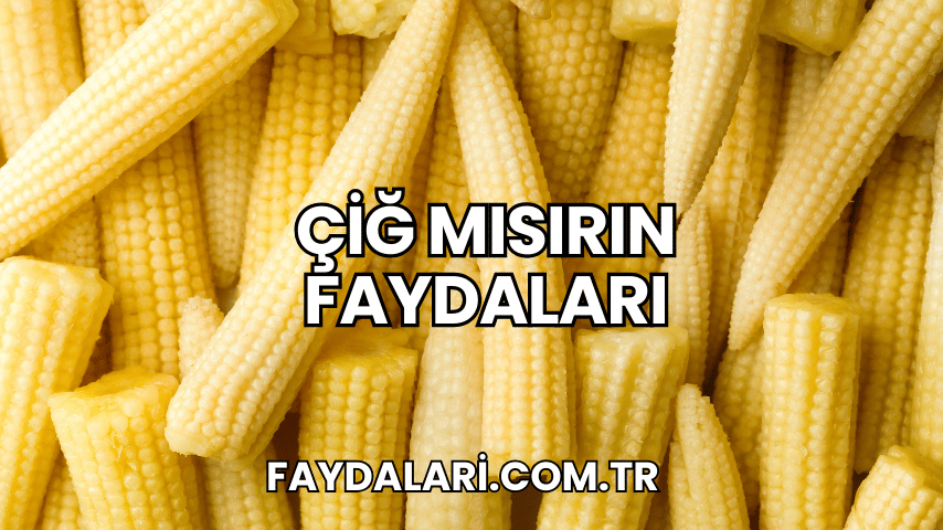 Çiğ Mısırın Faydaları