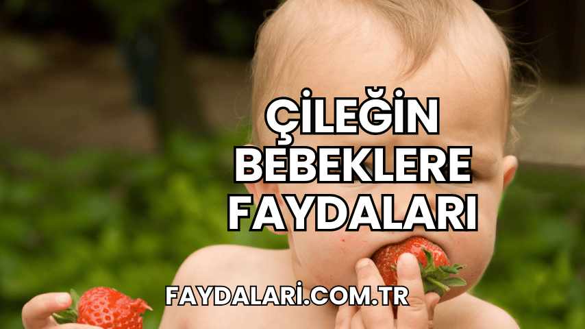 Çileğin Bebeklere Faydaları