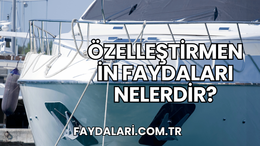 Özelleştirmenin Faydaları Nelerdir?