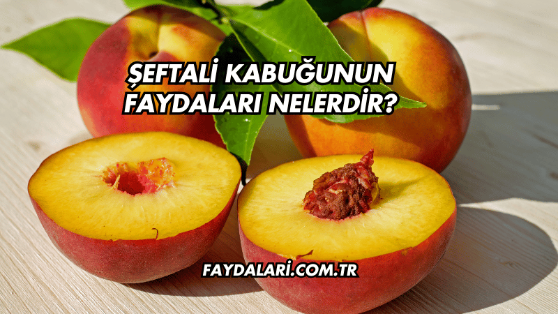 Şeftali Kabuğunun Faydaları Nelerdir?