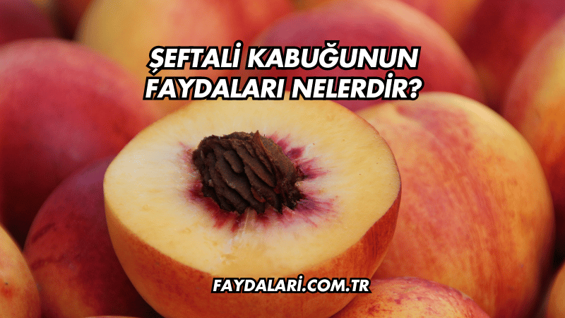 Şeftali Kabuğunun Faydaları Nelerdir?