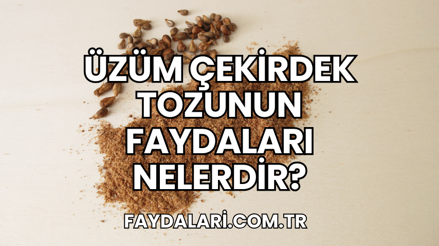 Üzüm Çekirdek Tozunun Faydaları Nelerdir?