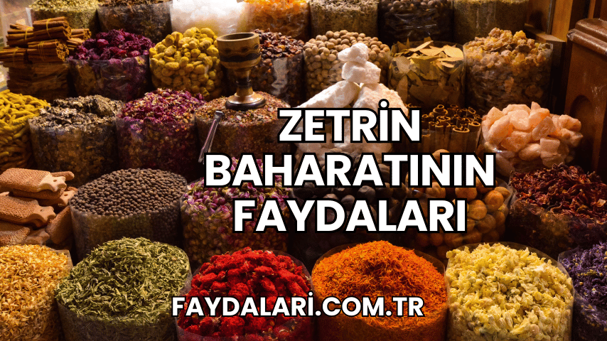 Zetrin Baharatının Faydaları